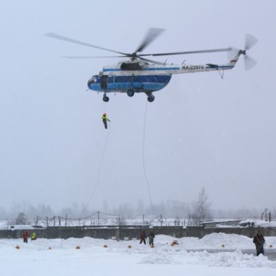 Воздушная тренировка сотрудников авиалесоохраны